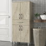 Hanah Home Gabinete de Baño Arizona 4 Doors Travertino Melamina 140x59.4x31.5 cm